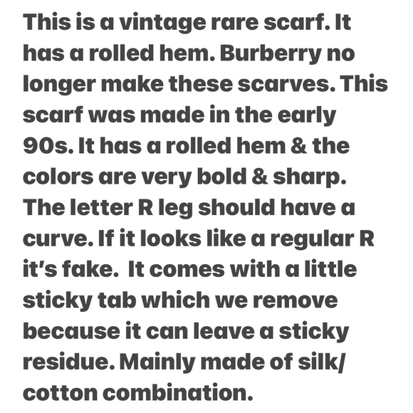 Burberry scarf nwot cotton clean. Hidden background flowers - Picture 3 of 12